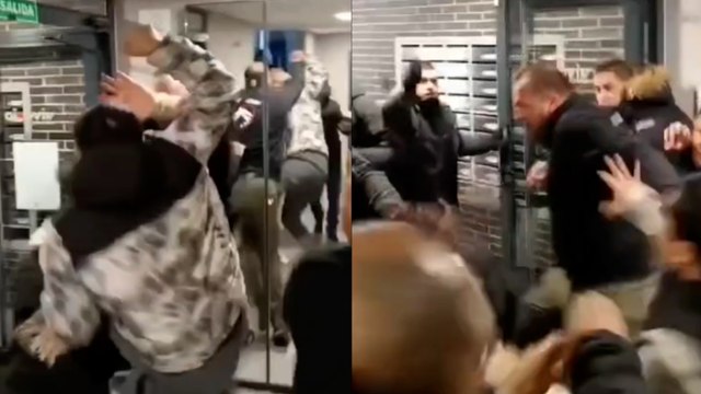 Unos okupas se enfrentan a los vigilantes de una empresa de desokupación con cinturones y palos