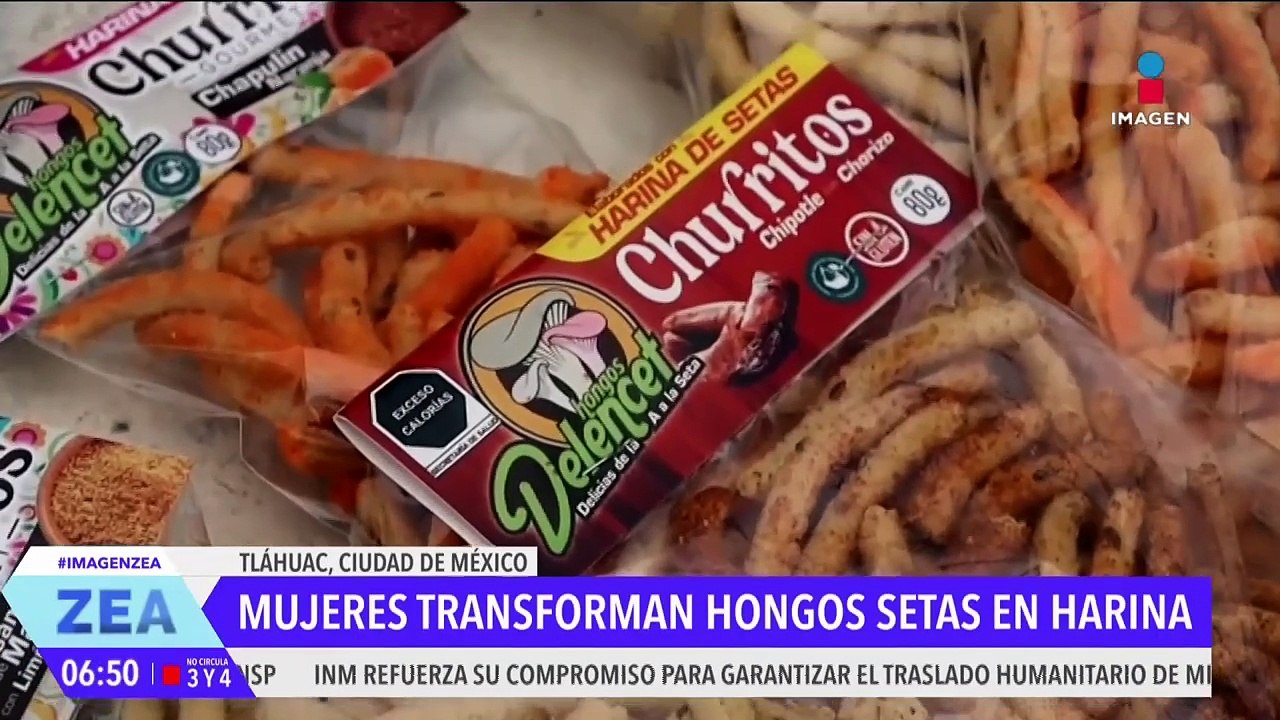 ¡Mujer transforma hongos setas en harina!