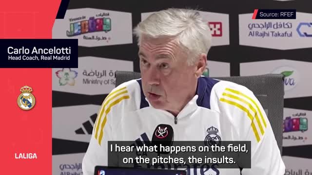 Ancelotti jumps to the defence of Vinicius following two-match ban