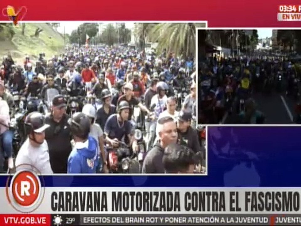 Min. Velázquez Araguayán: Más de 40 mil motorizados salen en respaldo al presidente Nicolás Maduro