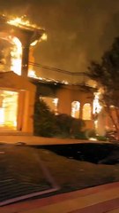 California wildfire disaster closeup compilation