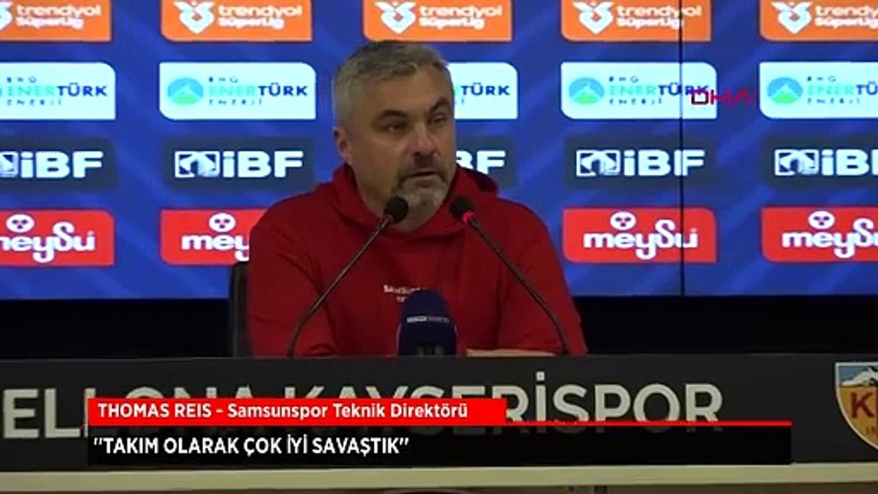 Samsunspor Teknik Direktörü Thomas Reis: Çok iyi savaştık