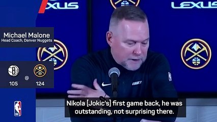 You're watching history - Malone on Jokic and Westbrook