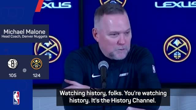 You're watching history - Malone on Jokic and Westbrook