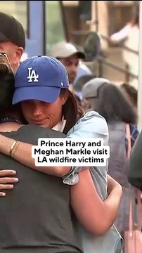 Harry y Meghan ofrecen apoyo a afectados por devastadores incendios en Los Ángeles