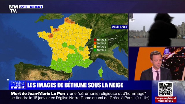 Neige: le Nord et le Pas-de-Calais toujours en vigilance orange