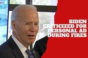 Biden under fire for announcing birth of great-grandson during Los Angeles fire press conference