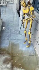 Smart Robot Cleaner Demonstrating Advanced Cleaning Technology