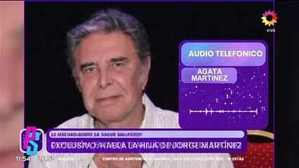 La hija de Jorge Martínez dio detalles sobre la salud del actor: "Está contenido"