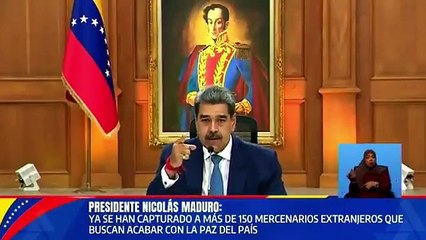 Nicolás Maduro acusó al gendarme argentino de "terrorista"
