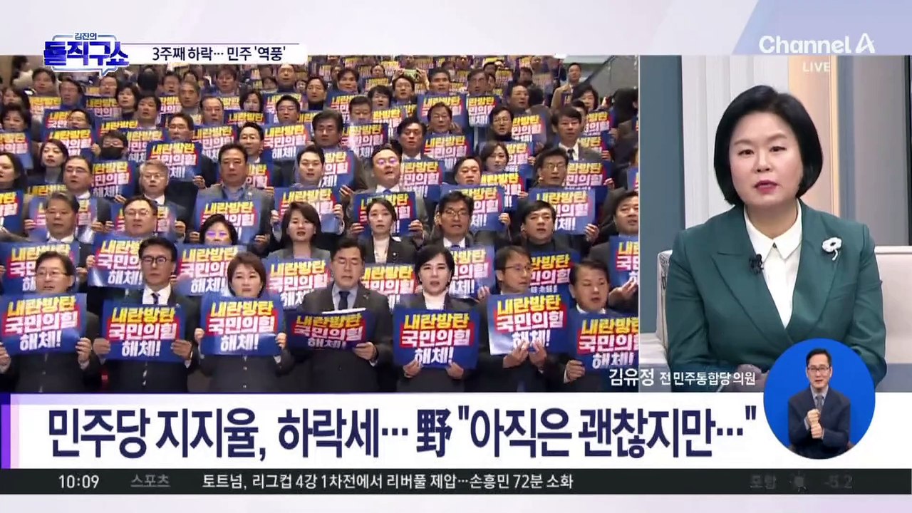민주당 지지율 3주째 하락…‘역풍’ 우려