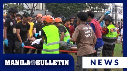 Devotees faint in the crowd during the Traslacion