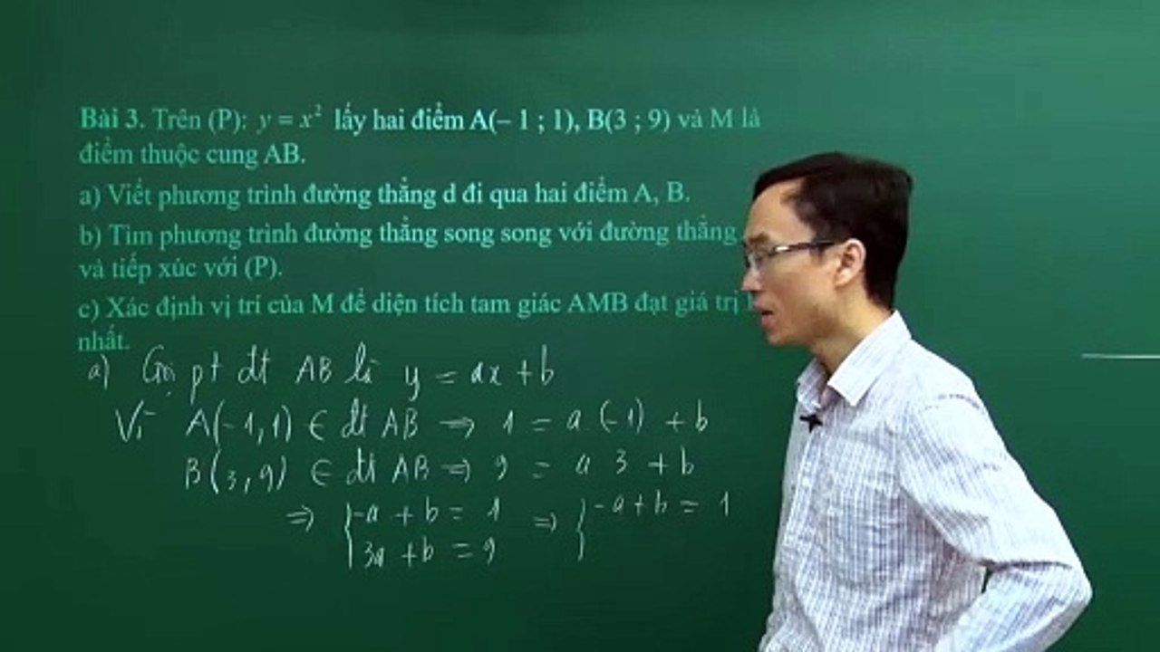 30. Bài 08. Vị trí tương đối của parabol và đường thẳng. (Luyện thi vào 10 Chuyên Toán CT1 ) - HOCMAI 2024-05-22 11_09
