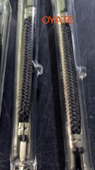 long lifespan quartz tube infrared lamp carbon fiber heating elementss 12v 100w IR lamp