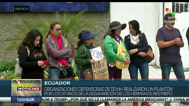 En Ecuador, organizaciones sociales conmemoraron la desaparición de los hermanos Restrepo