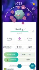 Pokémon GO-Evolving Shiny Koffing Into Galarian Weezing