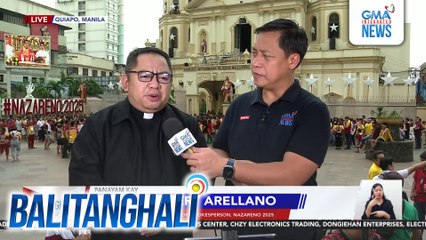Panayam kay Rev. Fr. Robert Arellano, Parochial Vicar, Quiapo Church, spokesperson, Nazareno 2025 (January 9, 2025) | Balitanghali