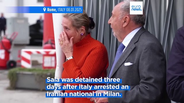Italian journalist Cecilia Sala arrives in Rome after weeks of detention in Iranian prison