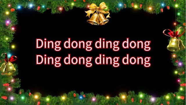 Ding Dong Ding Dong Christmas song with Lyrics 🔔 | Ding Dong Ding Dong 🔔| Christmas Songs & Carols 🎄