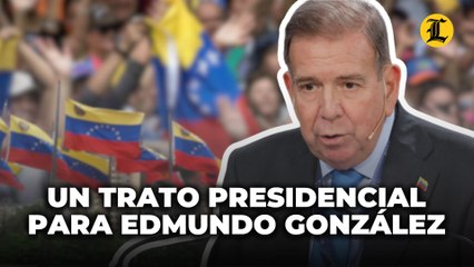 Un trato presidencial para Edmundo González en su llegada a RD