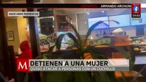 Mujer es detenida, tras amenazar a empleados y consumidores en un Starbucks de la CDMX
