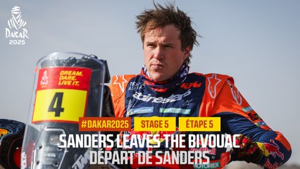 Sanders leaves the bivouac  - Stage 5 - #Dakar2025