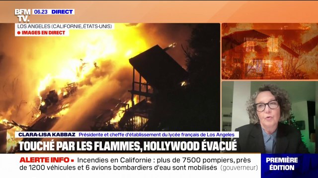 Incendie: On s'attend à une destruction totale du campus, affirme Clara-Lisa Kabbaz (présidente du lycée français de Los Angeles)