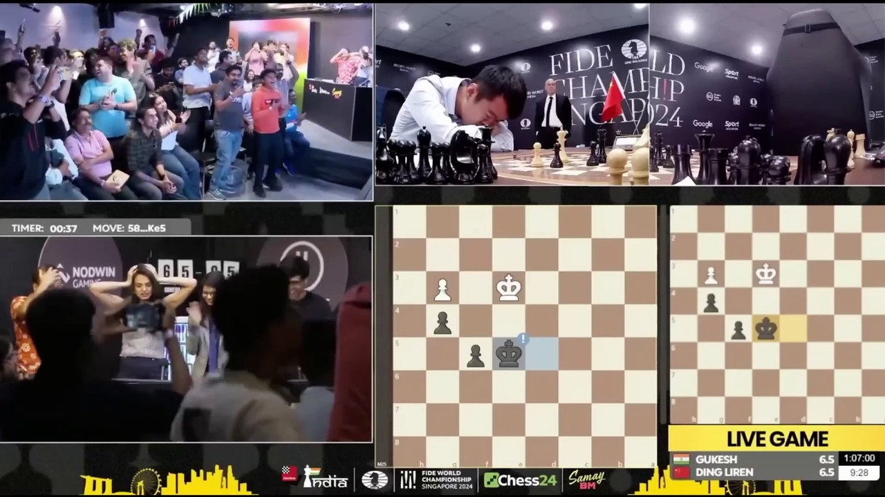 All World Reacts To Ding's Blunder and Gukesh's Victory #chess
