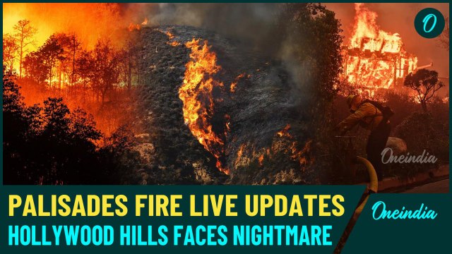 Palisades Fire Live: Shocking Video Of Wildfire Ravages Celebrity-Rich LA | 5 Killed In Wildfire