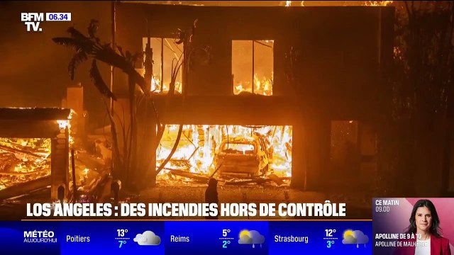 Californie : Après Los Angeles les flammes ravagent désormais les collines d'Hollywood, portés par des vents violents