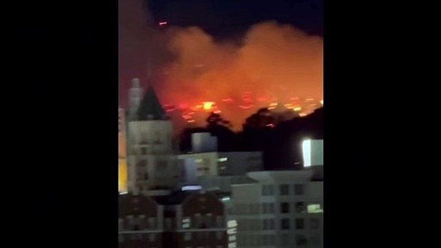 California Wildfires: British man in Los Angeles wildfire nightmare in the Hollywood Hills