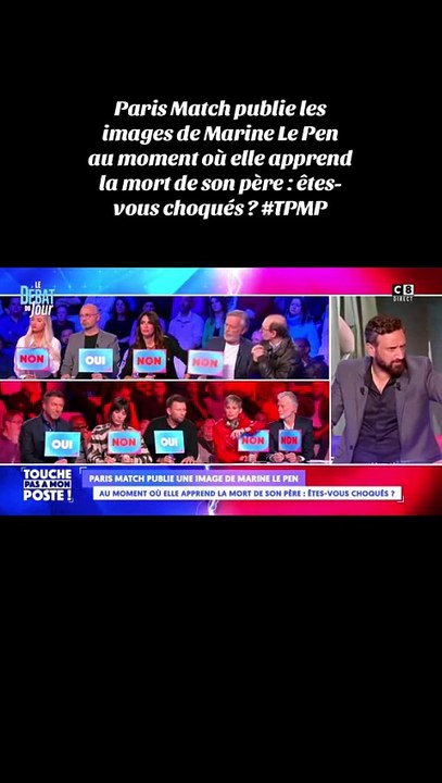 Après la vive polémique, Paris Match retire finalement la photo de Marine Le Pen en larmes apprenant la mort de son père, dans l'avion au retour de Mayotte