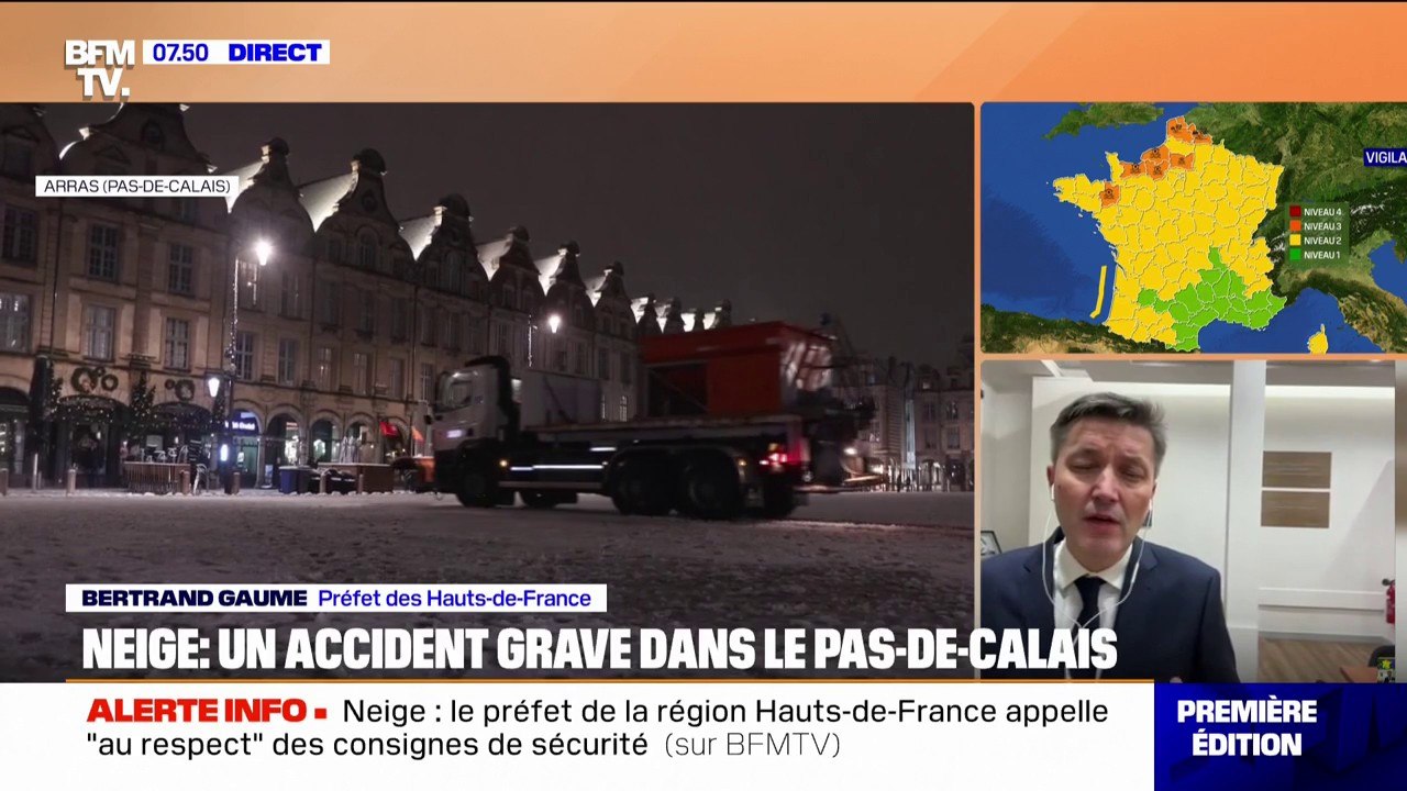 Neige: le préfet de la région des Hauts-de-France appelle "au respect" des consignes de sécurité