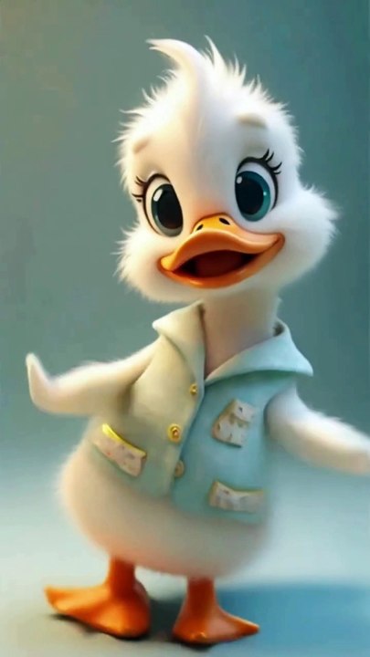 cute duck dancing video  #animation #cute #funny #song #cat #duck