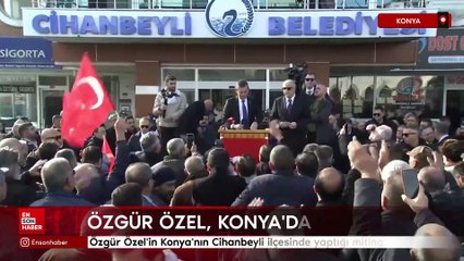 Özgür Özel'in Konya'nın Cihanbeyli ilçesinde yaptığı miting