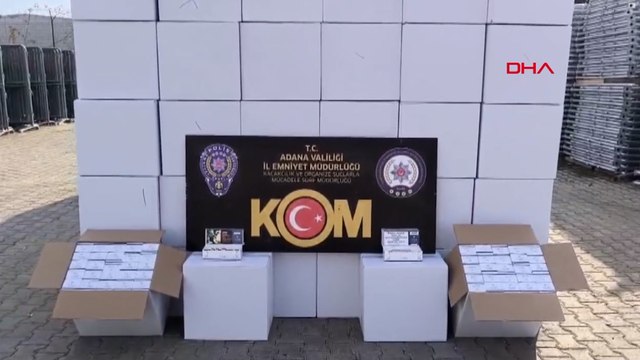 1 milyon 800 bin gümrük kaçağı makaron ele geçirildi