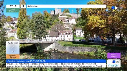 09/01/2025 - ici matin par ici Creuse en vidéo