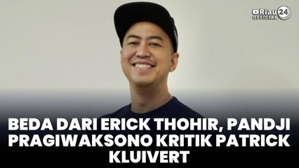 Beda dari Erick Thohir, Pandji Pragiwaksono Kritik Patrick Kluivert