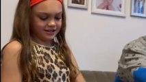 Girl gets emotional after she receives her dream birthday gift as a Christmas surprise