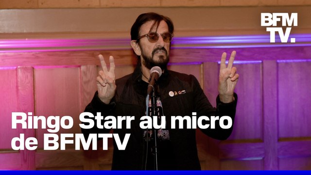 Nouvel album, Grammy Awards... La légende Ringo Starr est au micro de BFMTV