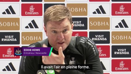 Howe "ravi" de la performance d'Isak face aux Gunners