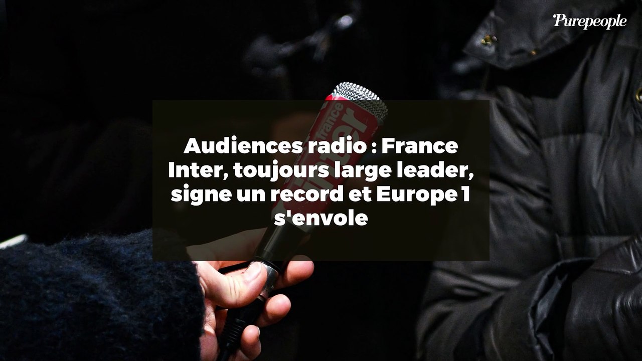 Audiences radio : France Inter, toujours large leader, signe un record et Europe 1 s'envole