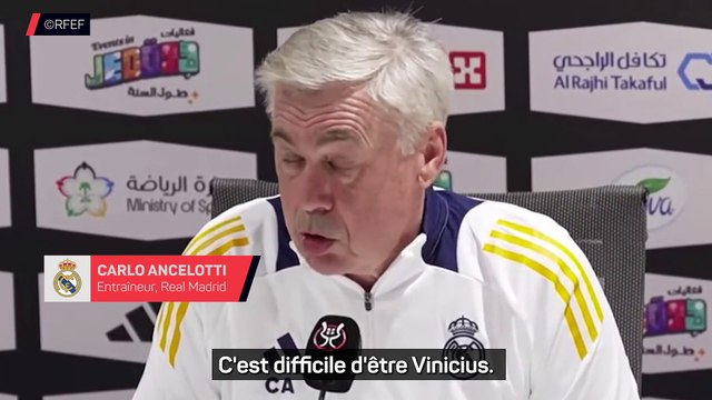 Ancelotti : C'est difficile d'être Vinicius
