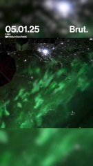 Une aurore boréale filmée depuis l'espace