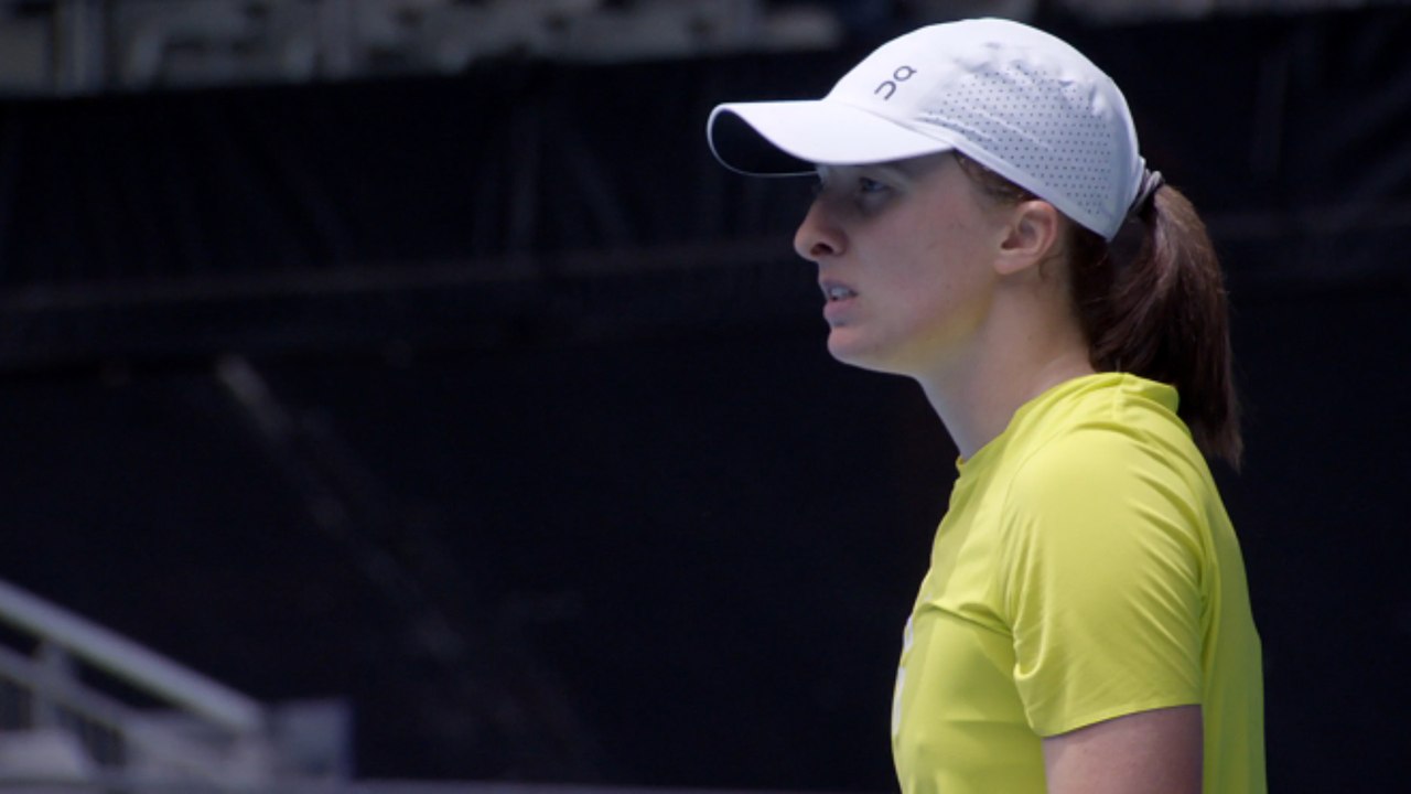 Tennis - Australian Open 2025 - Iga Swiatek practice in Melbourne