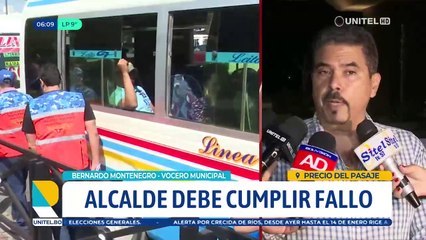 Santa Cruz de la Sierra: Alcaldía anuncia que dará cumplimiento a fallo que autoriza incremento del pasaje