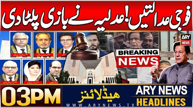 SC's Blunt Remarks in Military Court Case - ARY News 3 PM Headlines | 9th JAN 2025 | Big News |