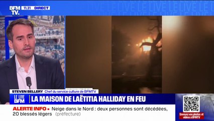 Incendies à Los Angeles: la maison de Laeticia Hallyday "partie en cendres"