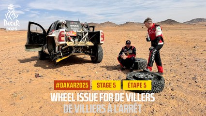 Wheel issue for De Villers  - Stage 5 - #Dakar2025