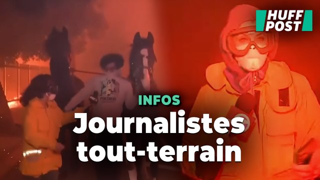 Ces journalistes américains n’hésitent pas à se filmer au cœur des flammes à Los Angeles